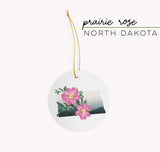 North Dakota State Flower Flora & Fauna Ornament - Ornament - Flora & Fauna