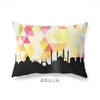 Abuja Nigeria geometric skyline - Pillow | Lumbar / Yellow - Geometric Skyline