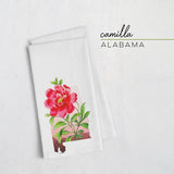 Alabama Camellia | State Flower Series - Tea Towel - State Flower