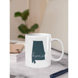 Alabama ’home’ state silhouette - Mug | 11 oz / DarkSlateGray - Home Silhouette