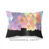 Alexandria Egypt geometric skyline - Pillow | Lumbar / RebeccaPurple - Geometric Skyline