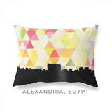 Alexandria Egypt geometric skyline - Pillow | Lumbar / Yellow - Geometric Skyline