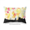 Alexandria Virginia geometric skyline - Pillow | Lumbar / Yellow - Geometric Skyline
