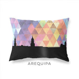 Arequipa Peru geometric skyline - Pillow | Lumbar / RebeccaPurple - Geometric Skyline