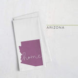 Arizona ’home’ state silhouette - Tea Towel / Purple - Home Silhouette