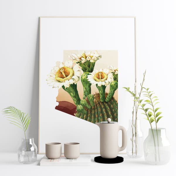 Arizona Saguaro Cactus Blossom | State Flower Series - State Flower
