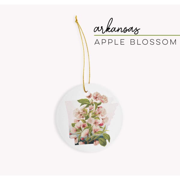 Arkansas Apple Blossom | State Flower Series - Ornament - State Flower