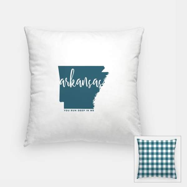 Arkansas State Song - Pillow | Square / Teal - State Song
