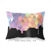 Arlington Virginia geometric skyline - 11x14 Unframed Print / RebeccaPurple - Geometric Skyline