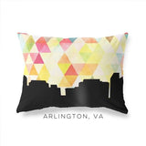 Arlington Virginia geometric skyline - 11x14 Unframed Print / Yellow - Geometric Skyline