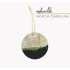 Asheville North Carolina city skyline with vintage Asheville map - City Map Skyline