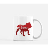 Athens GA red bulldog - Mug | 11 oz - City Map Skyline