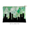 Atlanta Georgia geometric skyline - 5x7 Unframed Print / Green - Geometric Skyline