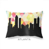 Atlanta Georgia geometric skyline - Pillow | Lumbar / Yellow - Geometric Skyline