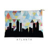 Atlanta Georgia geometric skyline - Pouch | Small / LightSkyBlue - Geometric Skyline