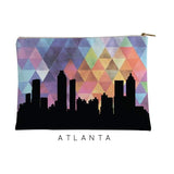 Atlanta Georgia geometric skyline - Pouch | Small / RebeccaPurple - Geometric Skyline