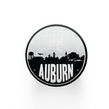Auburn Alabama map coaster set | sandstone coaster set in 5 colors - Set of 2 / Black - City Road Maps