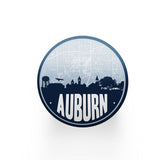 Auburn Alabama map coaster set | sandstone coaster set in 5 colors - Set of 2 / Navy - City Road Maps