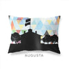 Augusta Georgia geometric skyline - Pillow | Lumbar / LightSkyBlue - Geometric Skyline