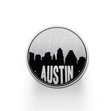 Austin Texas map coaster set | sandstone coaster set in 5 colors - Set of 2 / Black - City Road Maps