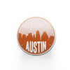 Austin Texas map coaster set | sandstone coaster set in 5 colors - Set of 2 / Chocolate - City Road Maps