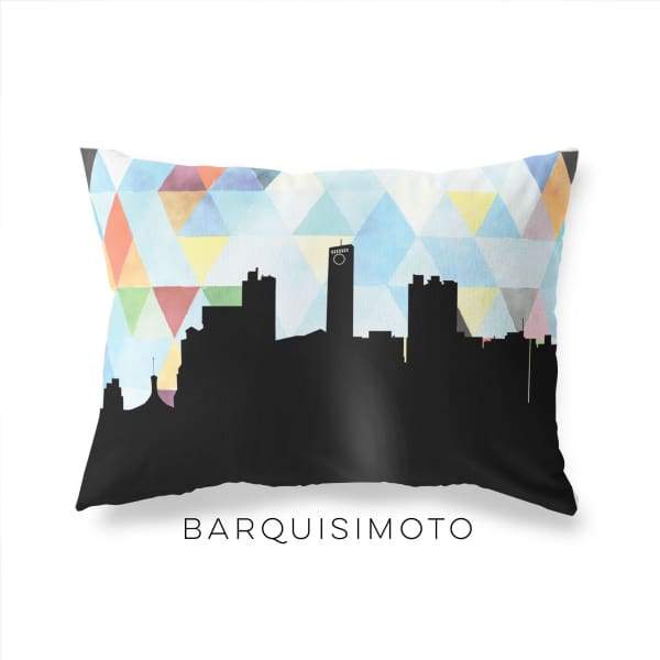 Barquisimeto Venezuela geometric skyline - Pillow | Lumbar / LightSkyBlue - Geometric Skyline
