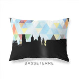 Basseterre St Kitts and Nevis geometric skyline - Pillow | Lumbar / LightSkyBlue - Geometric Skyline