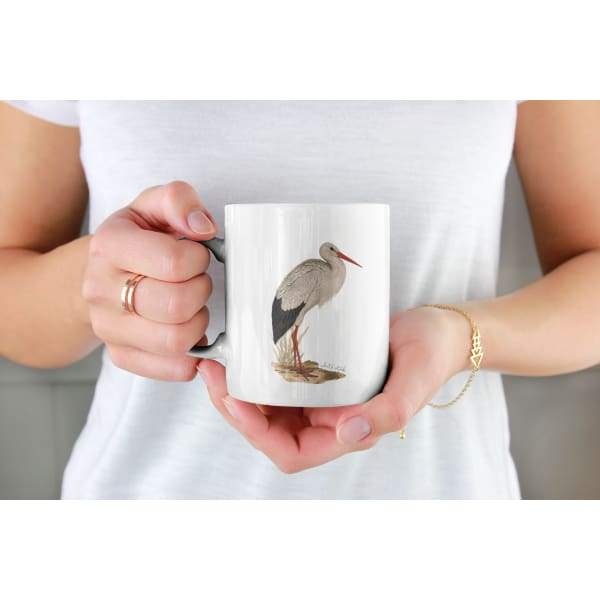 Belarus national bird | White Stork - Mug | 11 oz - Birds