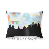 Belo Horizonte Brazil geometric skyline - Pillow | Lumbar / LightSkyBlue - Geometric Skyline