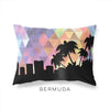 Bermuda geometric skyline - Pillow | Lumbar / RebeccaPurple - Geometric Skyline