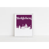 Bethlehem Pennsylvania retro inspired city skyline - Retro Skyline