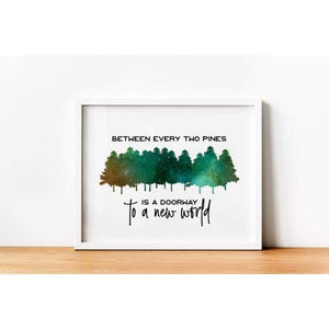Between Every Two Pines | Portland Vibes Collection - 5x7 Unframed Print - Portland Vibes