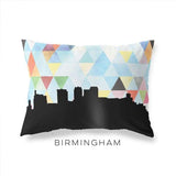 Birmingham Alabama geometric skyline - Pillow | Lumbar / LightSkyBlue - Geometric Skyline