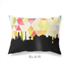 Blair Nebraska geometric skyline - Pillow | Lumbar / Yellow - Geometric Skyline