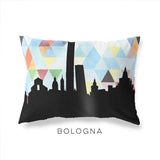 Bologna Italy geometric skyline - Pillow | Lumbar / LightSkyBlue - Geometric Skyline