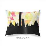 Bologna Italy geometric skyline - Pillow | Lumbar / Yellow - Geometric Skyline
