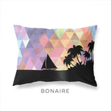 Bonaire geometric skyline - Pillow | Lumbar / RebeccaPurple - Geometric Skyline