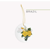Brazil Golden Trumpet | National Flower Series - Ornament - State Flower