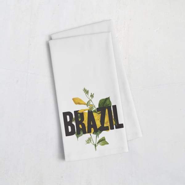 Brazil national flower | Wanglo - Tea Towel - National Flower