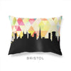 Bristol England geometric skyline - Pillow | Lumbar / Yellow - Geometric Skyline