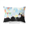 Bronxville New York geometric skyline - Pillow | Lumbar / LightSkyBlue - Geometric Skyline