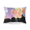 Bronxville New York geometric skyline - Pillow | Lumbar / RebeccaPurple - Geometric Skyline