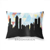 Brookhaven Georgia geometric skyline - Pillow | Lumbar / LightSkyBlue - Geometric Skyline