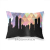 Brookhaven Georgia geometric skyline - Pillow | Lumbar / RebeccaPurple - Geometric Skyline