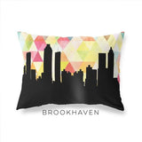 Brookhaven Georgia geometric skyline - Pillow | Lumbar / Yellow - Geometric Skyline