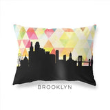 Brooklyn New York geometric skyline - Pillow | Lumbar / Yellow - Geometric Skyline