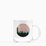 Buenos Aires Argentina city skyline with vintage Buenos Aires map - Mug | Glass Mug - City Map Skyline