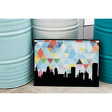 Buffalo New York geometric skyline - 5x7 Unframed Print / LightSkyBlue - Geometric Skyline
