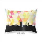 Cairo Egypt geometric skyline - Pillow | Lumbar / Yellow - Geometric Skyline