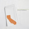 California ’home’ state silhouette - Tea Towel / DarkOrange - Home Silhouette